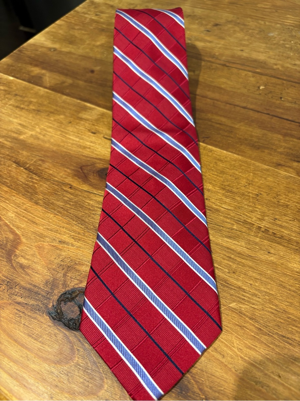 Joseph Abboud Classic Red Diagonal Stripe Men's Tie